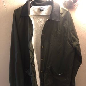 Spitfire Olive Sherpa Windbreaker (Large)